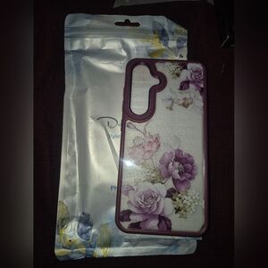 New Galaxy S24 case purple floral